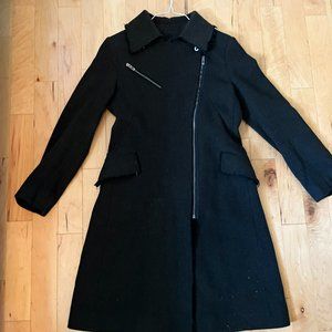BCBG Wool blend Dark brown coat Size 2